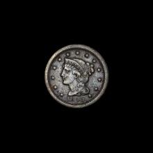 1849 Braided Hair Large Cent CHOICE AU