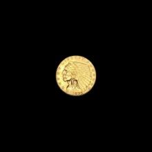 1925-D Indian Head Gold $2.50 Quarter Eagle UNCIRCULATED