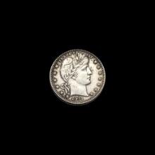 1911-D Barber Silver Quarter CLOSELY UNCIRCULATED