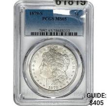 1879-S Morgan Silver Dollar  MS65