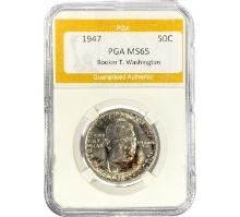 1947 Booker T. Washington 50C PGA MS65