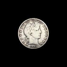 1894 Silver Barber Half Dollar NICELY CIRCULATED