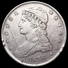 1838 Capped Bust Half Dollar NEARLY UNCIRCULATED
