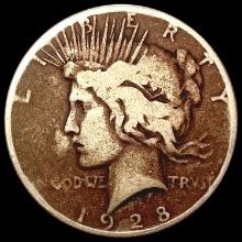 1928 Silver Peace Dollar NEARLY UNCIRCULATED