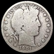 1901-S Barber Half Dollar NICELY CIRCULATED