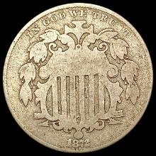 1872 Shield Nickel NICELY CIRCULATED