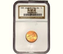 1995 Lincoln Memorial Cent NGC MS67 RD DOUBLE DIE