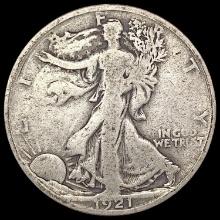 1921-S Walking Liberty Half Dollar NICELY CIRCULATED