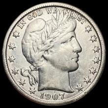 1907-O Barber Half Dollar CLOSELY UNCIRCULATED
