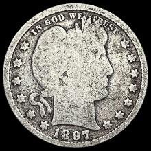 1897 Barber Quarter NICELY CIRCULATED