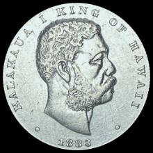 1883 Hawaii Silver 1/2 Dollar CHOICE AU