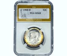 1968-D Kennedy Half Dollar PGA MS68
