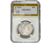 1902 Barber Half Dollar PGA MS65