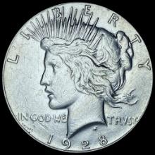 1928 Peace Silver Dollar CHOICE AU