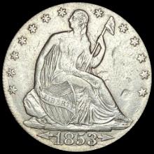 1853 Arrows Seated Liberty Half Dollar NEARLY UNCIRCULATED