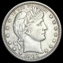1903 Barber Silver Quarter UNCIRCULATED