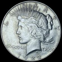 1922 Silver Peace Dollar CHOICE AU