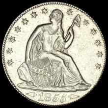 1855-O Seated Liberty Half Dollar Arrows UNCIRCULATED