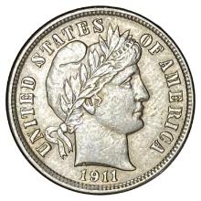 1911-D Silver Barber Dime CHOICE AU