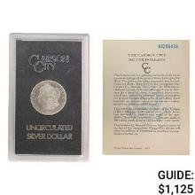 1884-CC Morgan Silver Dollar GSA UNC