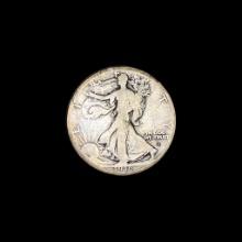 1916-S Silver Walking Liberty Half Dollar LIGHTLY CIRCULATED