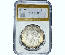 1896 Morgan Silver Dollar PGA MS65