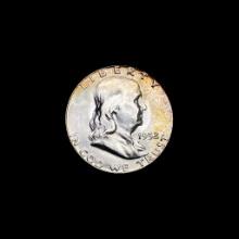 1952-S Silver Franklin Half Dollar GEM BU