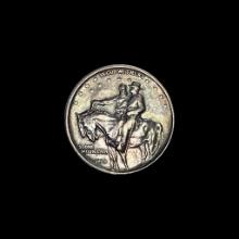 1925 Silver Stone Mountain Half Dollar CLOSELY UNCIRCULATED