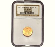 1995 Lincoln Memorial Cent NGC MS67 RD Double Die
