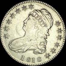 1818 Capped Bust Half Dollar CLOSELY UNCIRCULATED