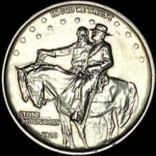 1925 Silver Stone Mountain Half Dollar UNCIRCULATED