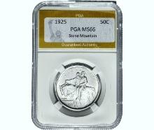 1925 Stone Mountain Half Dollar PGA MS66