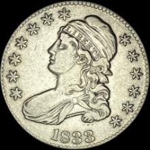 1833 Capped Bust Half Dollar CLOSELY UNCIRCULATED