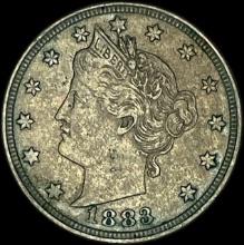 1883 Liberty Head Nickel No Cents LIGHTLY CIRCULATED