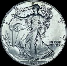 1990 1 oz Silver American Eagle GEM BU