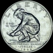 1925-S Silver California Jubilee Half Dollar GEM BU