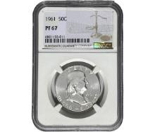 1961 Franklin Half Dollar NGC PF70