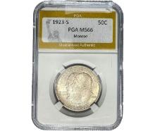 1923-S Monroe Half Dollar PGA MS66
