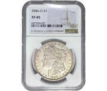 1886-O Morgan Silver Dollar NGC XF45