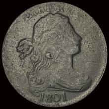 1801 Draped Bust Large Cent LIGHTLY CIRCULATED