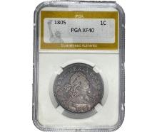1805 Draped Bust Large Cent PGA XF40