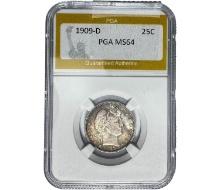 1909-D Barber Quarter PGA MS64