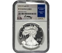 2018 $1 Silver Eagle NGC PF70 UC