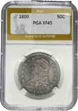 1809 Capped Bust Half Dollar PGA XF45