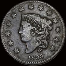 1833 Coronet Head Large Cent LIGHTLY CIRCULATED