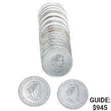 2015 GEM BU Canada 1/2oz Silver $2 Coin Roll [20 Coins]
