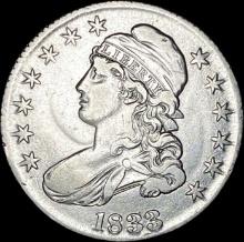 1833 Silver Capped Bust Half Dollar NEARLY UNCIRCULATED