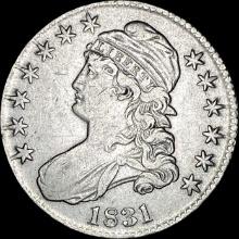 1831 Capped Bust Half Dollar NEARLY UNCIRCULATED
