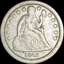 1842-O Seated Liberty Dime LIGHTLY CIRCULATED