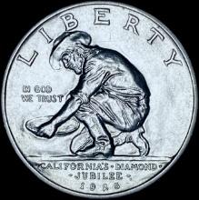 1925-S Silver California Diamond Jubilee Half Dollar CHOICE BU